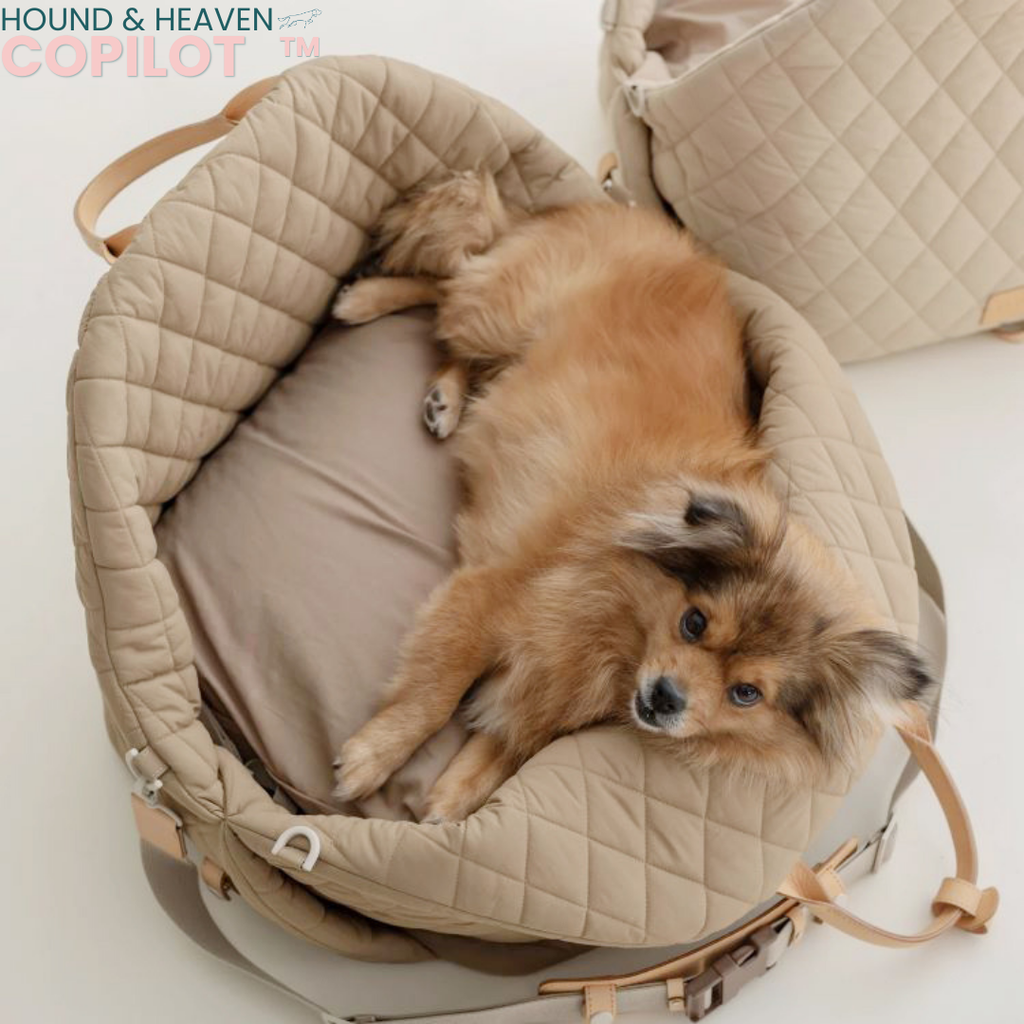 The Copilot™ smart pet car seat and carrier quilted