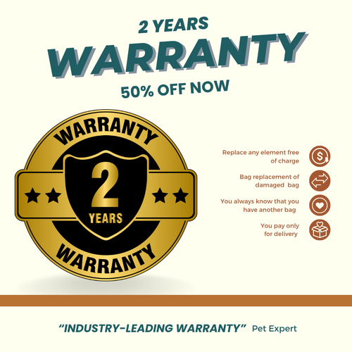 2 Years warranty on your bag
