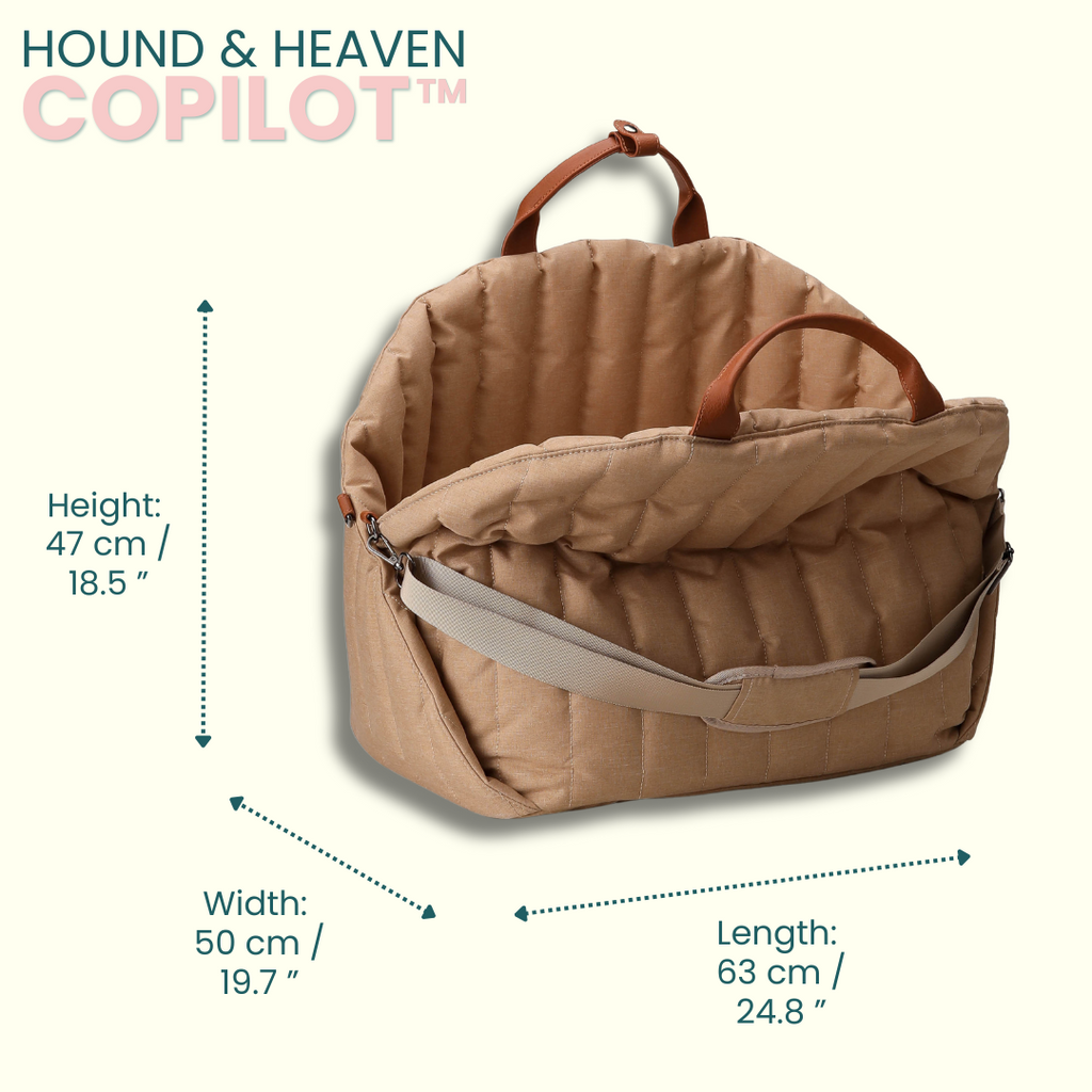 The Copilot™ smart pet car seat and carrier striped